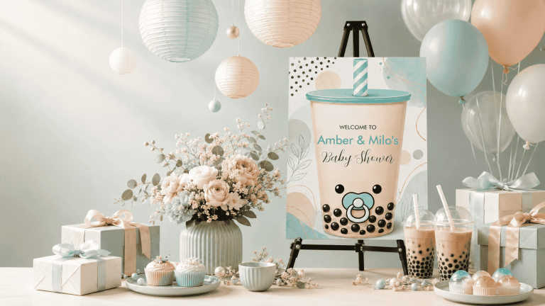 Bobas For Baby: How to Throw a Cute Boba Tea Baby Shower