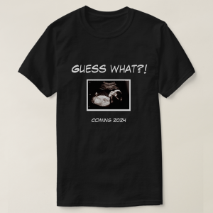 Customizable Pregnancy Announcement Shirt for Dad with Ultrasound Photo