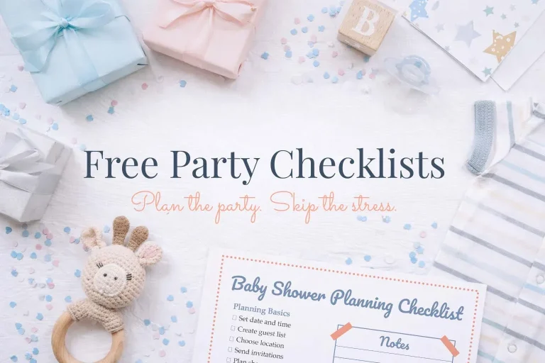Free Baby Shower & Birthday Party Checklists