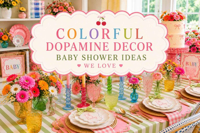 How to do a happy and colorful baby shower