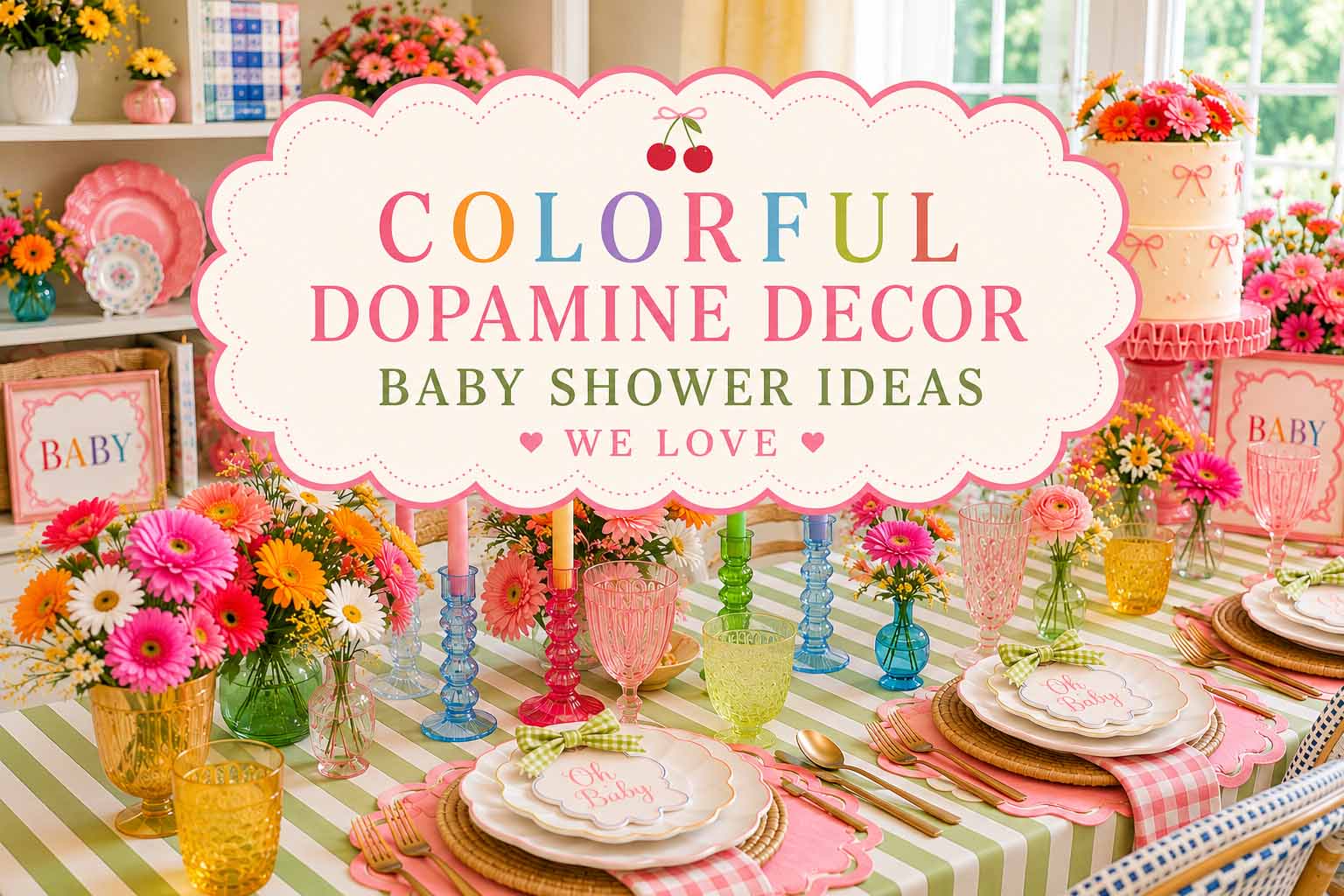 How to do a happy and colorful baby shower